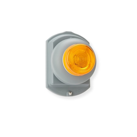 Wl Jenkins Audible & Visual, Single Stroke, 24VDC, 73-75 dB, Steel, Grey, Backplate Mount 1344A